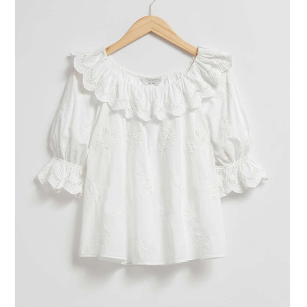 & Other Stories Embroidered top
